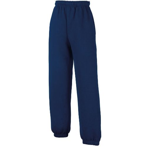 Fruit Of The Loom Kids Classic Elasticated Cuff Jog Pants Navy